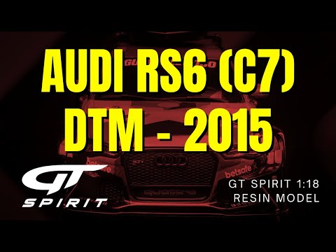 AUDI RS6 (C7) DTM NOIR 2015 - GT321 1:18 GT Spirit