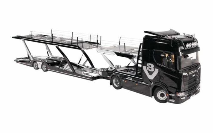 Scania 730S V8 + Lohr car transporter