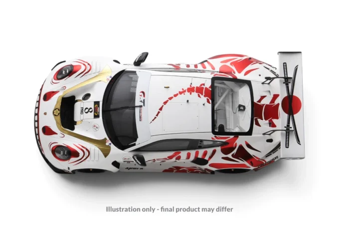 Porsche 911 GT3-R #8 AO Racing "Bushi Rex" + Pit Board - Image 3