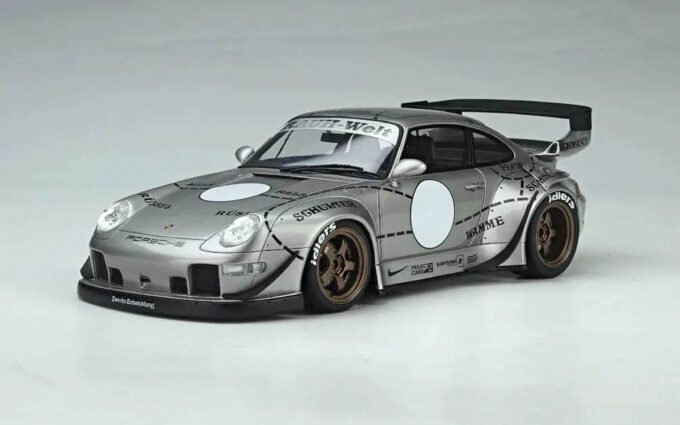 Porsche 911 RWB Silver Phantom