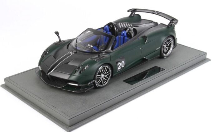 p18159d pagani huayra roadster bc matt dark green bbr 3 1612