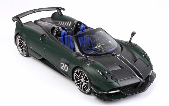 p18159d pagani huayra roadster bc matt dark green bbr 6 1612