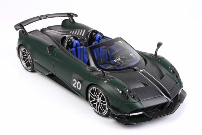 p18159d pagani huayra roadster bc matt dark green bbr 6 1612