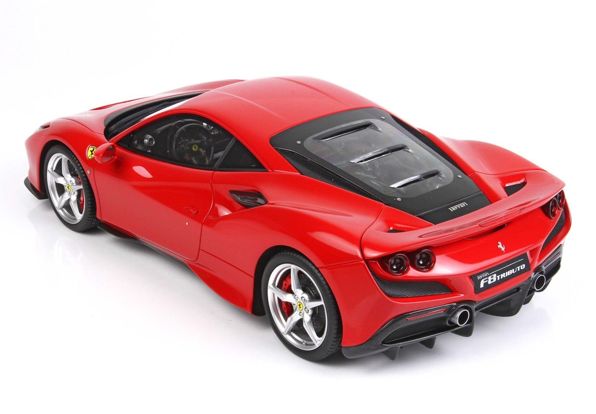 自動車 Ferrari F8 Tributo 1/18 BBR Models 1/18 BBR Ferrari F8 Tributo (White) Resin Car Model Limited