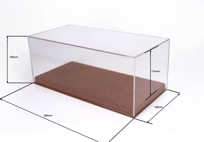 Vitrine BBR avec socle similicuir marron – Image 3