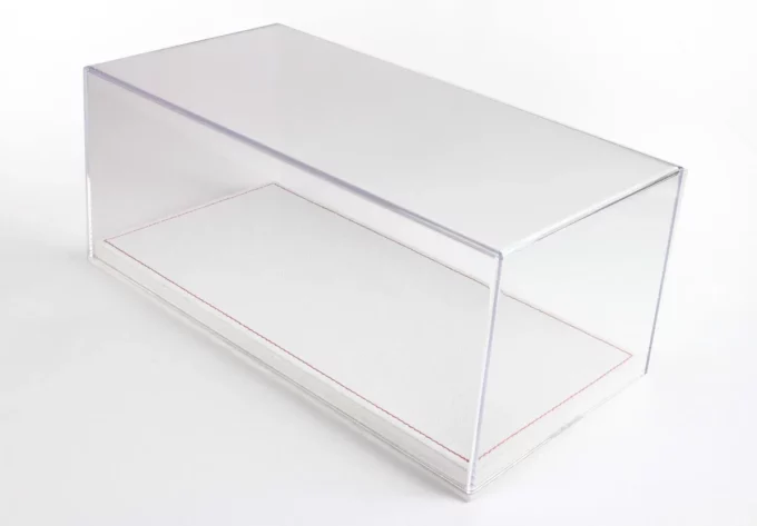 Vitrine BBR avec socle alcantara beige